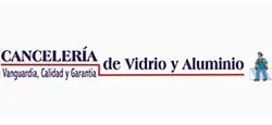 Canceleria de vidrio y aluminio